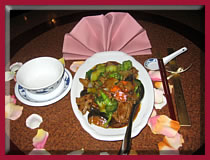 Gericht Nr. 39b Rindfleisch mit Broccoli und chinesischen Pilzen